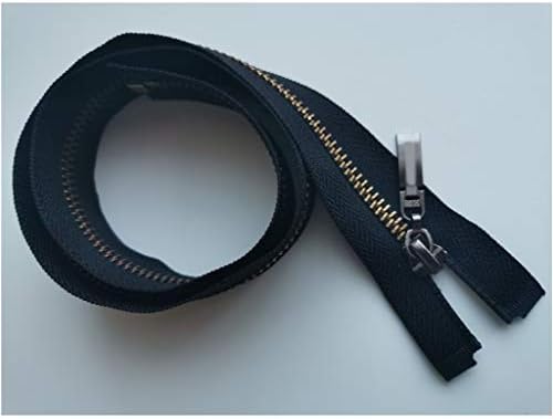 Lmahap метал патент, затворен крајник, патенти за калем, 5# 70cm 80cm метал патент, месинг јакна со отворено патенти, патенти за калем за вреќи за шиење на DIY, облека-1 pcc