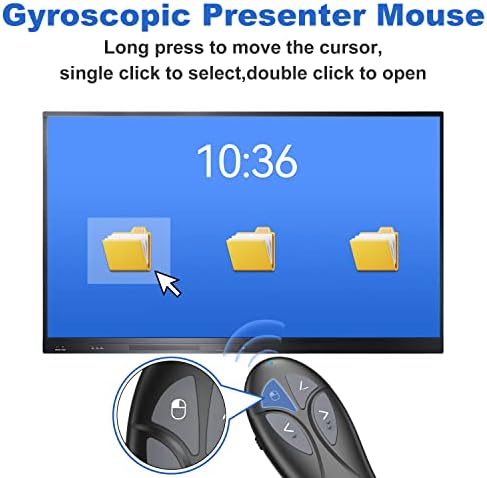Презентација на кликнете PowerPoint безжичен презентер Далечински управувач: Кликнете на глувчето за воздух со ласерски покажувач, кликнување