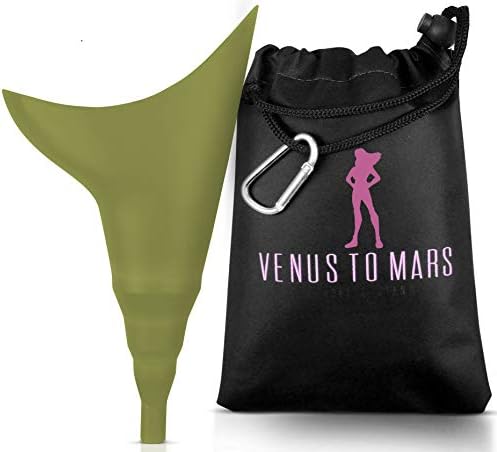 Венера на Марс Силиконски женски уред за мокрење- Преносен женски урина ви овозможува да си пиете- женски пишачки инка за патување, фестивали, кампување, вклучена т?