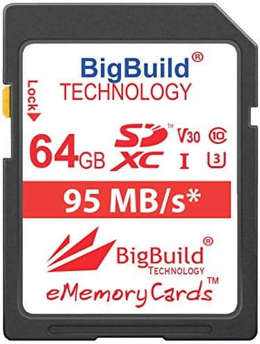 BigBuild Технологија UHS-I U3 95mb / S Мемориска Картичка За Canon PowerShot SX420 е, SX430 е, SX520 HS, SX530 HS, SX540 HS,
