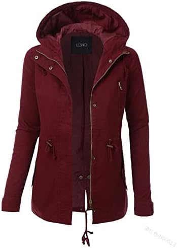 Foviguo Petty Coat, Lounge Hem Winter Hime Hige High Долг ракав јакна за жени кул буги тексас цврста боја на елек за елек