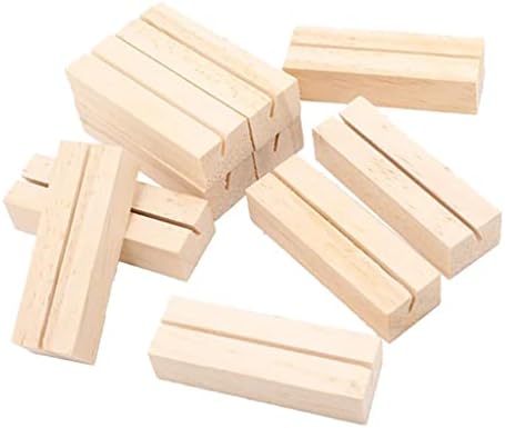 Ｋｌｋｃｍｓ 3x 10 парчиња дрвени табели броеви на држач за држач за држач за картички