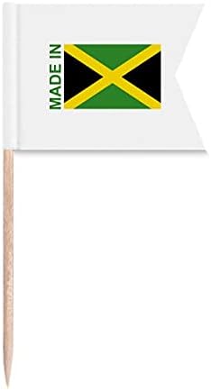 Направено Во Јамајка Земја Љубов Чепкалка За Заби Знамиња Означување Означување За Забава Торта Храна Чинија Со Сирење