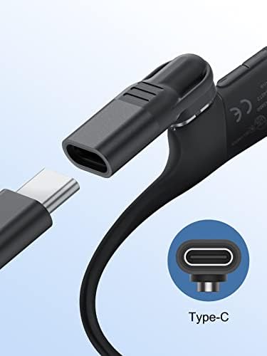 Seynli USB C до магнетниот адаптер за полнач за слушалки Aftershokz, компатибилен со Shokz Aeropex, OpenRun, Openrun Pro, OpenRun Mini, OpenComm, за кабел за полнење на Aftershokz