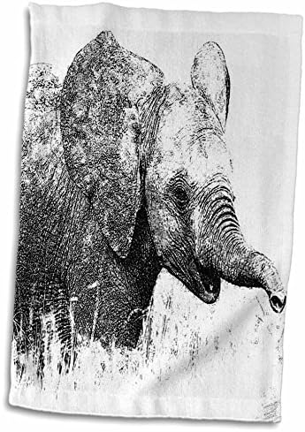 3drose Jackie Popp Animals - Бебе слонови дигитални уметнички моливи - крпи