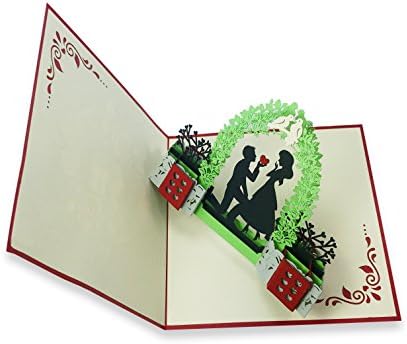 Inубов двојка - Леле 3Д После честитка | Погоден за loveубов, ангажман, свадба, предлог, годишнина, роденден