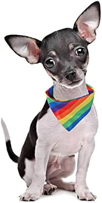 Tinsow 2 парчиња кучиња бандани геј гордост виножито бандани памучни марамчиња за забава за миленичиња бандана