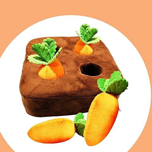 Ｋｌｋｃｍｓ 4Сети Креативно градинарски морков Плишана играчка за џвакање играчка ПЕТ ИНТЕРАКТИВНА ПОВРЗ
