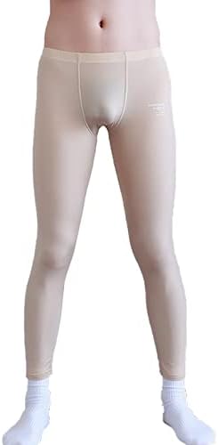 Hansber Mens Thin Strighty Nylon Compression Base Pantans Pantans Healgings Thermal Long Deals долна облека