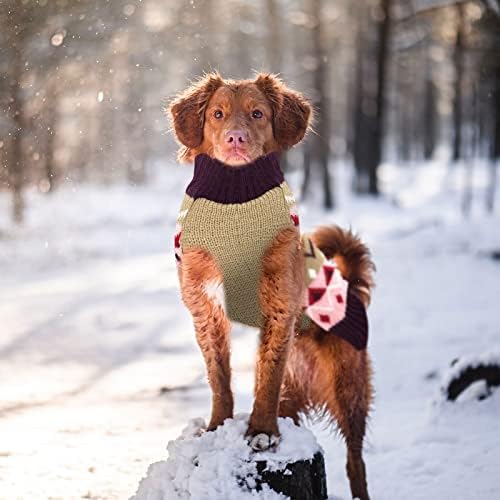Axiijgl миленичиња куче џемпер облека кучиња облека мека плетена топла кученца мачки кучиња скокач зимски кутре џемпер за кучиња