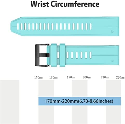 АКСТИ 26 22 20мм Лента За Часовници За Гармин Феникс 7х ,Феникс 7, Феникс 7с Паметен Часовник Брзо Ослободување Силиконски