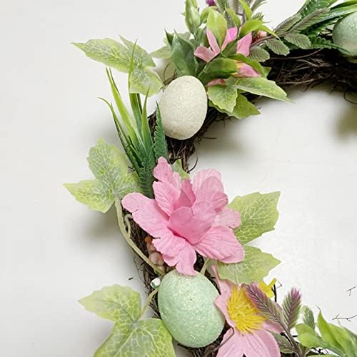 Закачалки за венци Велигденски венец пролет украсување симулација Велигден јајце пролетен венец фарма куќа украс wallид дома декор