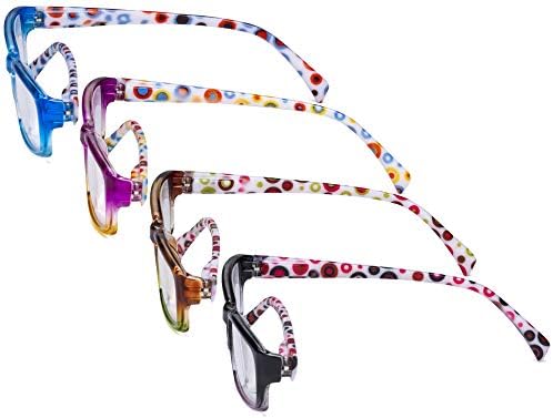 Очила 4 Пакувајте Дами Очила За Читање - Точки Модни Читатели За Жени Што Читаат