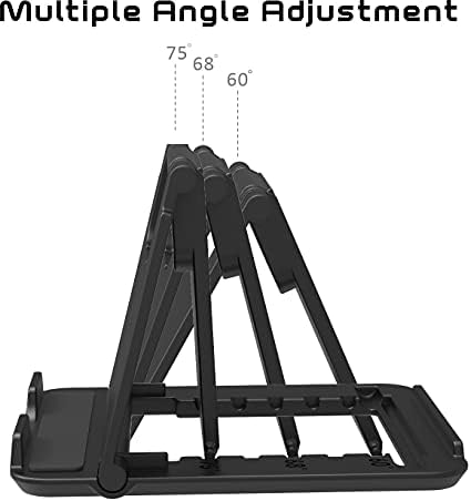 Рудо 2 Пакет Мобилен Телефон Штанд, Универзална Преклопен Таблет Стојат Мулти-Агол Џеб Десктоп Држач Одговара со iPhone 13 Pro Max/13 Pro/13, iPhone 12/12 pro Max, iPad Pro 11, iPad Air 4, iPad 9th