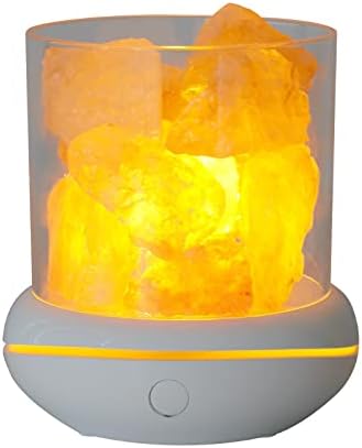 # KHFFI USB Кристален Камен Ноќна Светлина Ароматерапија Есенцијално Масло Дифузор Со Шарени Светла