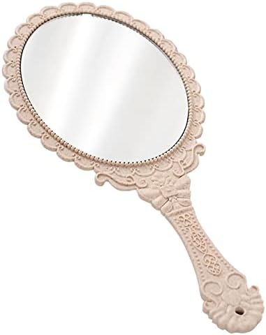 Trjgtas гроздобер преносен гроздобер козметичка шминка огледало HANDMIRROR Врати антички начини на огледалото на раката за убавина