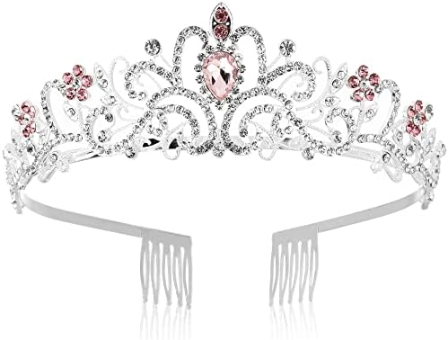 накит за коса круна дијадеми ЗА жени 1 ПАРЧИЊА Кристална Принцеза Круна Рачно Изработена Дијадема Од Кристал За Роденденски Модел На