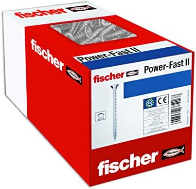 Fischer 200 x искачувачи завртки за напојување II 3.0 x 35 бројачи на глава со внатрешна starвезда tx делумна нишка галванизирана