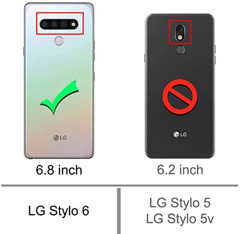 Озофтер за LG Stylo 6 Case, LG K71 случај јасен цвет за девојчиња, транспарентни армирани агли на TPU, флексибилно капакот на мобилниот