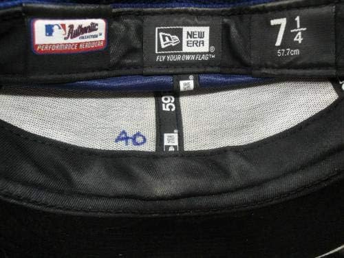 40 Затајувачи Игра Користи Официјален МЛБ Бејзбол капа шапка големина 7 1/4 покажува користете Сина Игра Користи Млб Капи