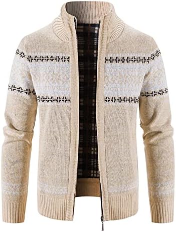 Dudubaby Смешен грд џемпер за мажи есен и зимска мода лабава кардиган топол џемпер со јакна со качулка