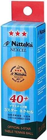 Топката за тенис на табелата Nitkaku NB-1150, бојата 3 starsвезди, меѓународната сертифицирана топка, пакет од 3