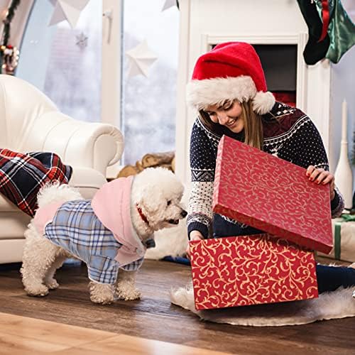 Кучен палто карирано куче ладно време јакна со аспиратор, дополнително топло руно поставено кучиња дуксери џемпер облека за кученце мали средни