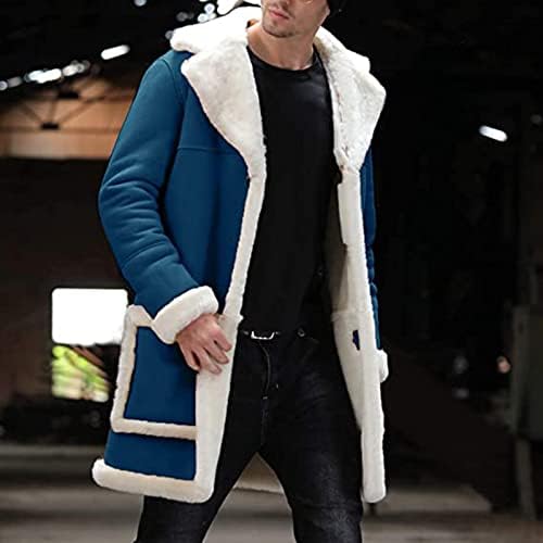 Есенски палто на реклами, со долги ракави за време на модата, машка машка велосипедист, вклопуваат удобни поштенски јакна цврсти густи дуксери17