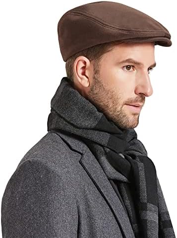 Американски трендови Newsboy Hat Men's Flat Caps Newsboy Зимски берет за мажи Скали капа за лов на кабини