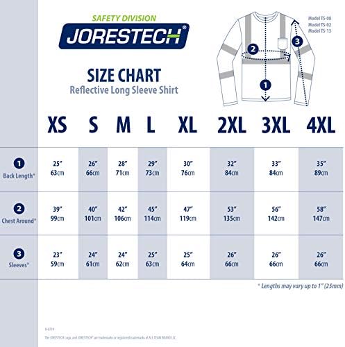 Безбедносна кошула со долги ракави JoureStech со рефлексивни ленти со голема видливост и предниот џеб, ANSI во согласност со портокалова