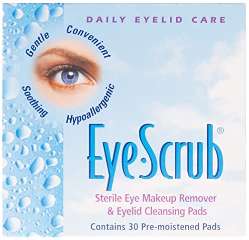 Чистење Очи За Очи Стерилен Отстранувач На Шминка За Очи и Влошки за Чистење Очни Капаци, по 30