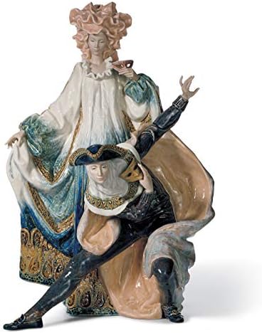 Скулптурата Lladró venetian carnival пар. Ограничено издание. Порцелански карневал.