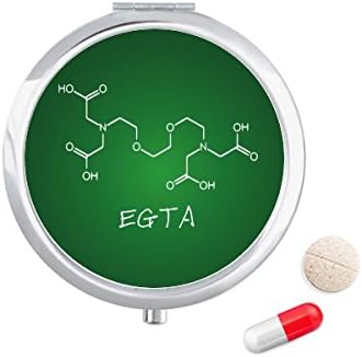 ХЕМИЈА ЕГТА Хемиска Структурна Формула Таблета Случај Џеб Медицина Кутија За Складирање Контејнер Диспензерот