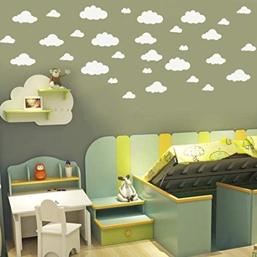Јјидада 31 парчиња САМ Големи Облаци Ѕидни Налепници Детска Соба Домашна Декорација Уметност