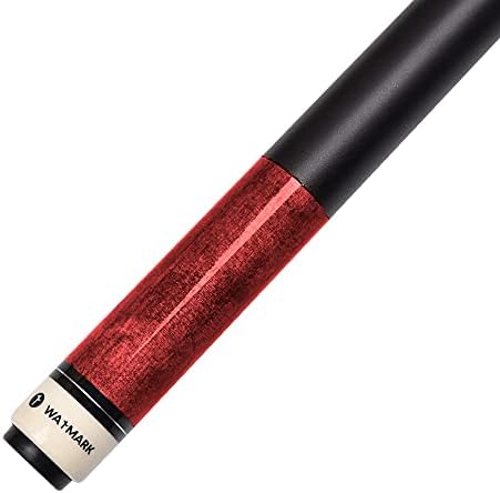 Waymark 58 инчи 1/2 парче PU grip Billiard Black/Blue/Red 3 Unicolored Warp Pool Cue Stick With Maple вратило