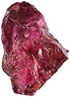 GemHub заздравување кристал груб AAA+ црвен гарнет камен мал 3,15 ct. Лабав скапоцен камен за завиткување на жица,