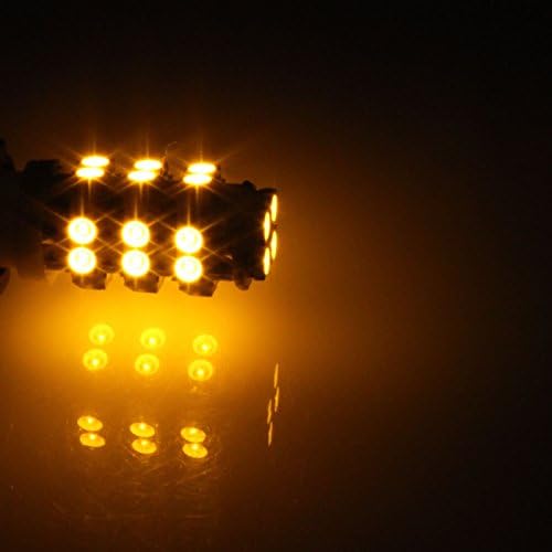 Zhanshenzhen Yellow RV T10 W5W агол светло за читање сијалица 3528 SMD LED 28 емитери DC 12V 280 285 447 A034-Y