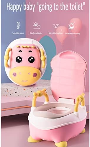 BZMRSDE PVC Protable тоалетот за деца со тенџере за тренинг столче не лизгање на тоалетот со капакот удобно седиште за дете