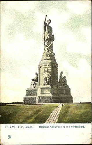 Национален споменик на татковците Плимут, Масачусетс м -р оригинална античка разгледница