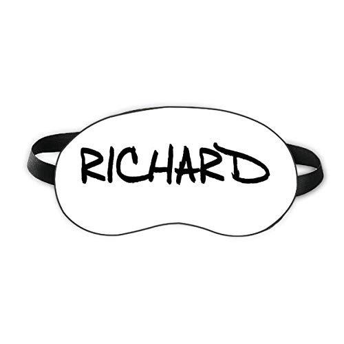 Специјално ракописи англиско име Ричард спиење за очи за очи мека ноќно слепење на сенка на сенка