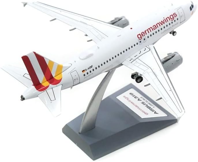 JFOX GermanWings за Airbus A319-132 D-AGWF со Stand Limited Edition 1/200 Diecast Aircraft Prefuight Model