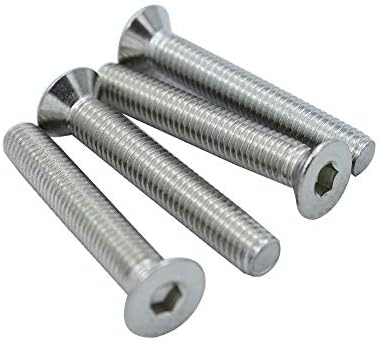 Завртка DIN7991 304 Не'рѓосувачки челик M8 шестоаголни бројачи завртки со рамна завртка за завртки за завртки од 10-100мм -)
