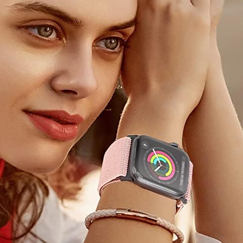 Ултра Широки Ленти За Соло Јамка Компатибилни со Опсегот На Apple Watch 49mm 38mm 40mm 41mm 42mm 44mm 45mm, Прилагодливи Најлонски