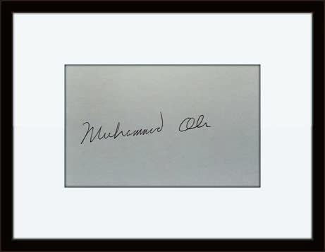 Врамен Мухамед Али автентичен автограм со сертификат за автентичност