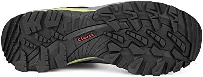 Clorts Premium Mens High Whigh Whiking Водоотпорни чизми | Совршено за наш ранец за ранец за патеки за пешачење чевли