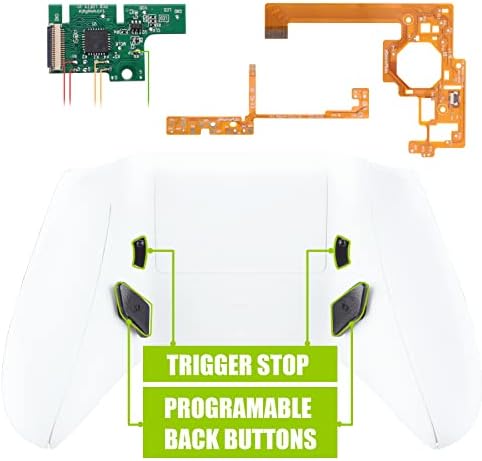 Extrerate White Lofty Programable Remap & Trigger Stop Kit, надградба табли и редизајнирани шини и странични шини и копчиња за грб и