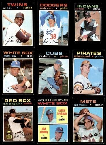 1971 Топс Бејзбол 100 стартер за стартување/ЛОТ Нема дупликати картички 4.5 - VG/EX+ - Плабни бејзбол картички