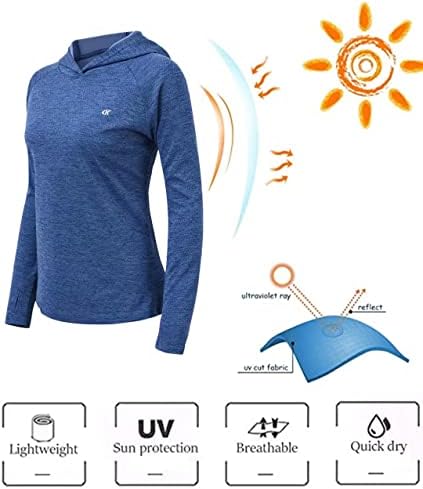 Женски кошули со долги ракави дуксери UPF 50+ Сонце заштита УВ лесна маица