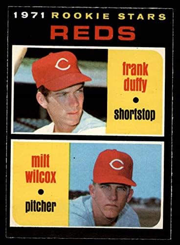 1971 O-Pee-Chee 164 Reds Rookies Frank Duffy/Milt Wilcox Cincinnati Reds NM Reds