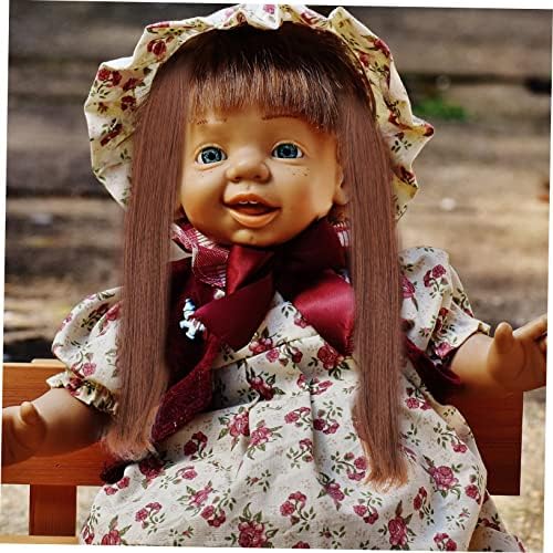 Sewacc 48 парчиња симулација Девојка за коса Декоративен модел Подарок за подароци кукли синтетички перики мода отпорен на долга